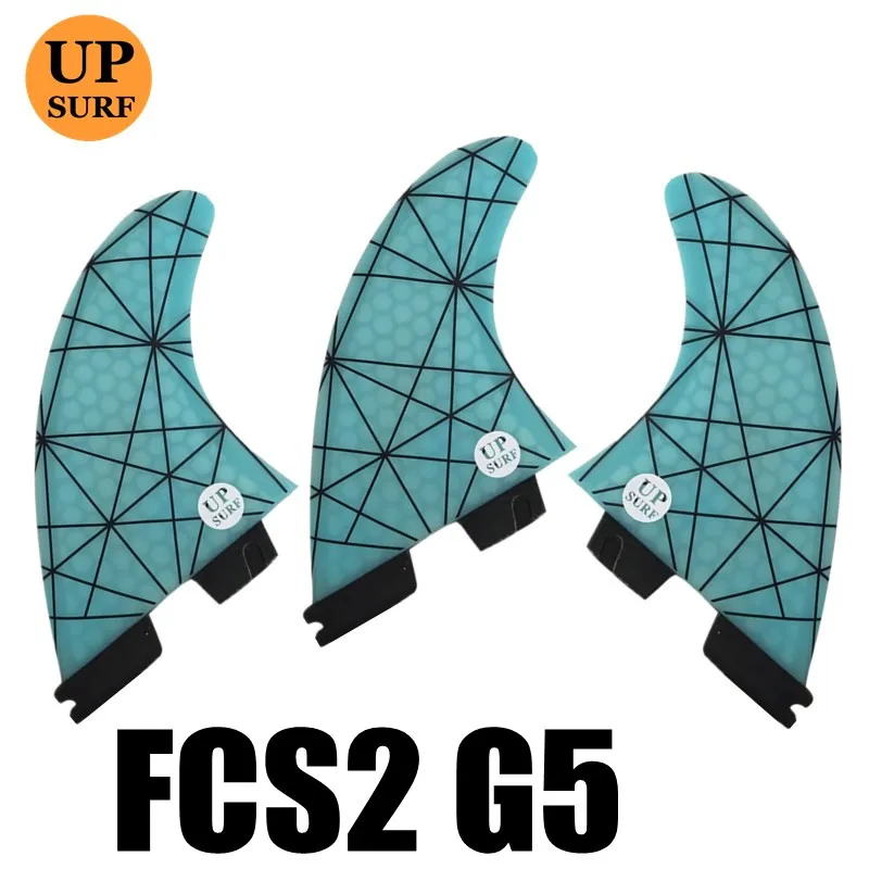 01 G5 Плавники для серфинга FCS2 плавники G5/G7/G3 светильник синий FCS II три плавника набор стекловолокна дизайн синий, красный, желтый, черный, белый, зеленый цвет - Цвет: 01 G5
