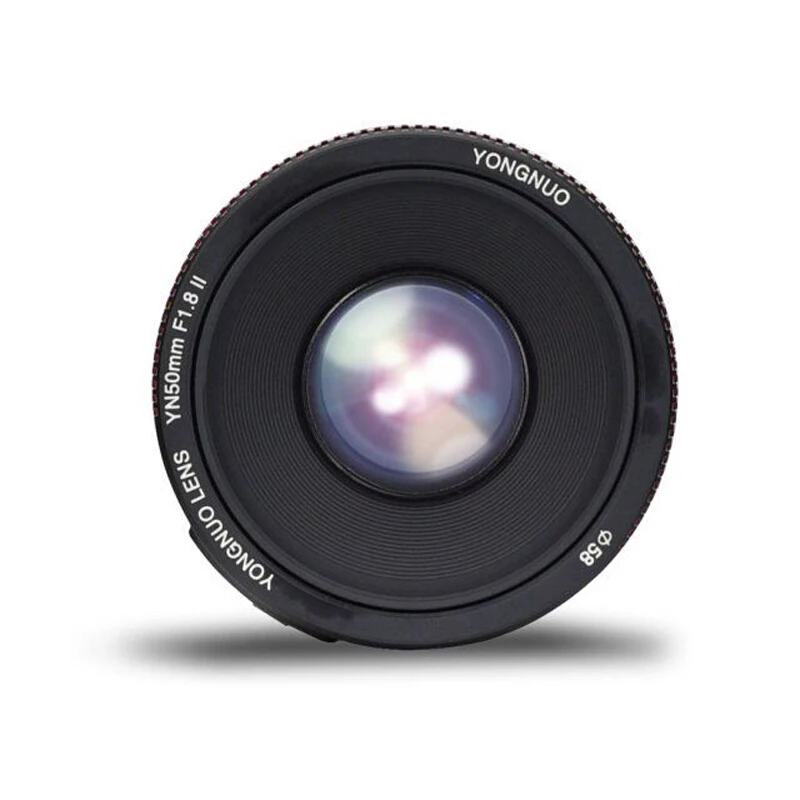 Объектив YONGNUO YN50mm F1.8 II EF 50mm AF MF для камеры Canon 700D 750D 800D 80D 6D 7D 5D Mark III IV 5DS 1300D 1500D