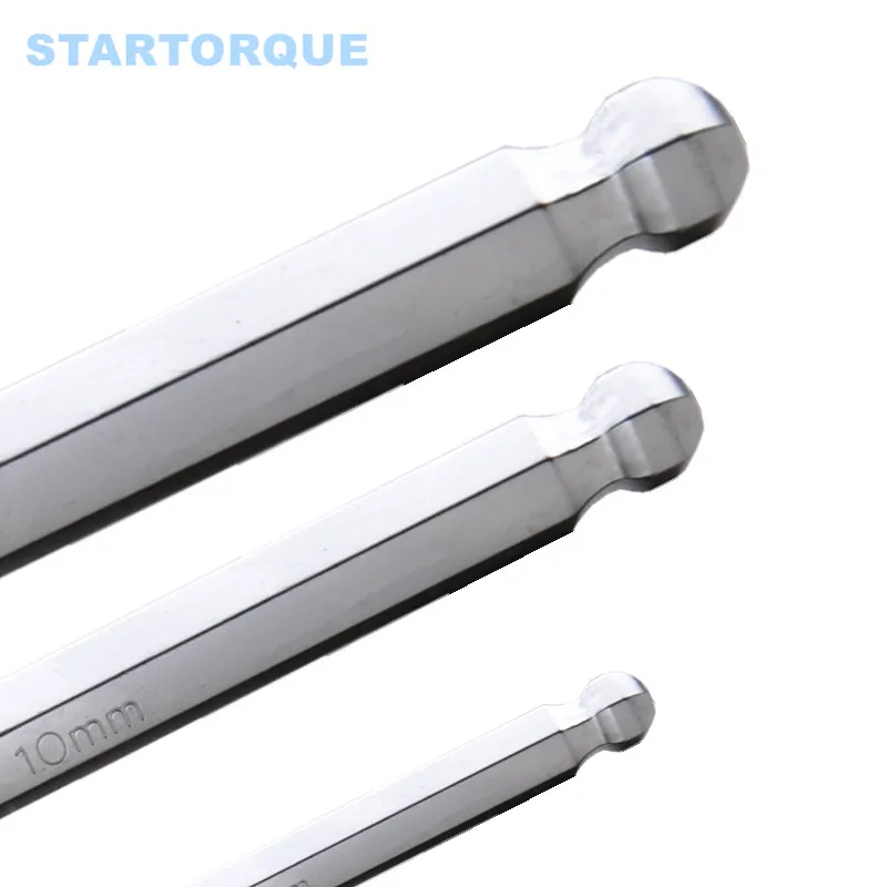 STARTORQUE 9 шт. высокохромованадиевая сталь L-образный шестигранный ключ инструменты