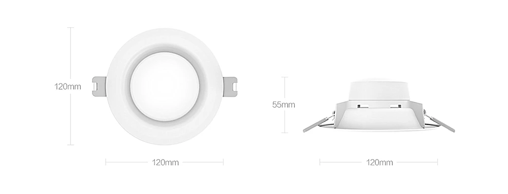 Yee светильник Светодиодная лампа xiaomi вниз светильник 5 Вт белый круглый 10 см потолочный встраиваемый для mi jia mi home youpin светодиодный светильник xiaomi