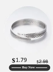 Oly2u New Fashion Open Leaf Bracelet Bangles for Women Wedding Jewelry Gift-G062