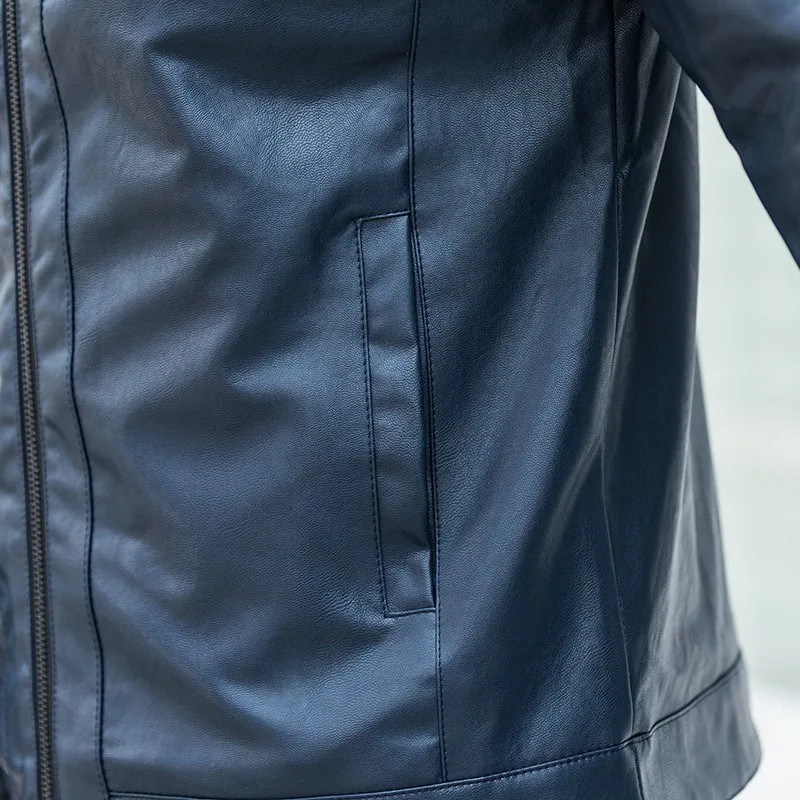 Куртка мужская демисезонная из ПУ кожи батальных размеров 7XL 6XL 5XL 4XL|men coat|men jacketjacket