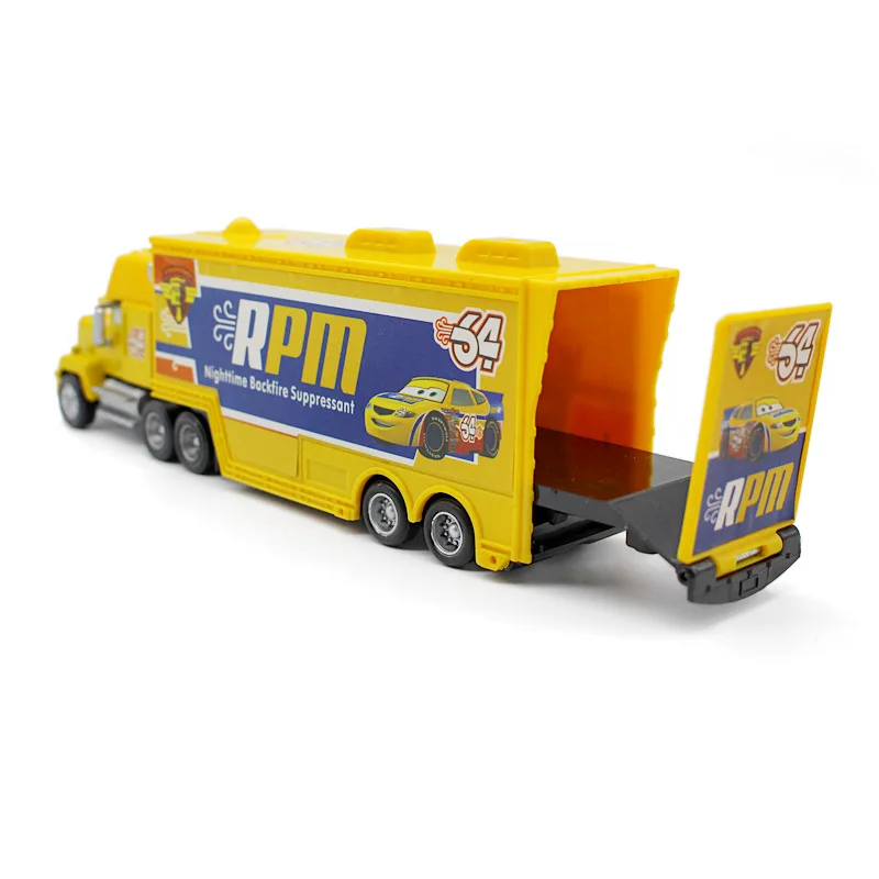 Disney 100% оригинальные машинки Pixar Lightning Mcqueen Jackson Storm No.64 Mack Uncle Truck литые под давлением