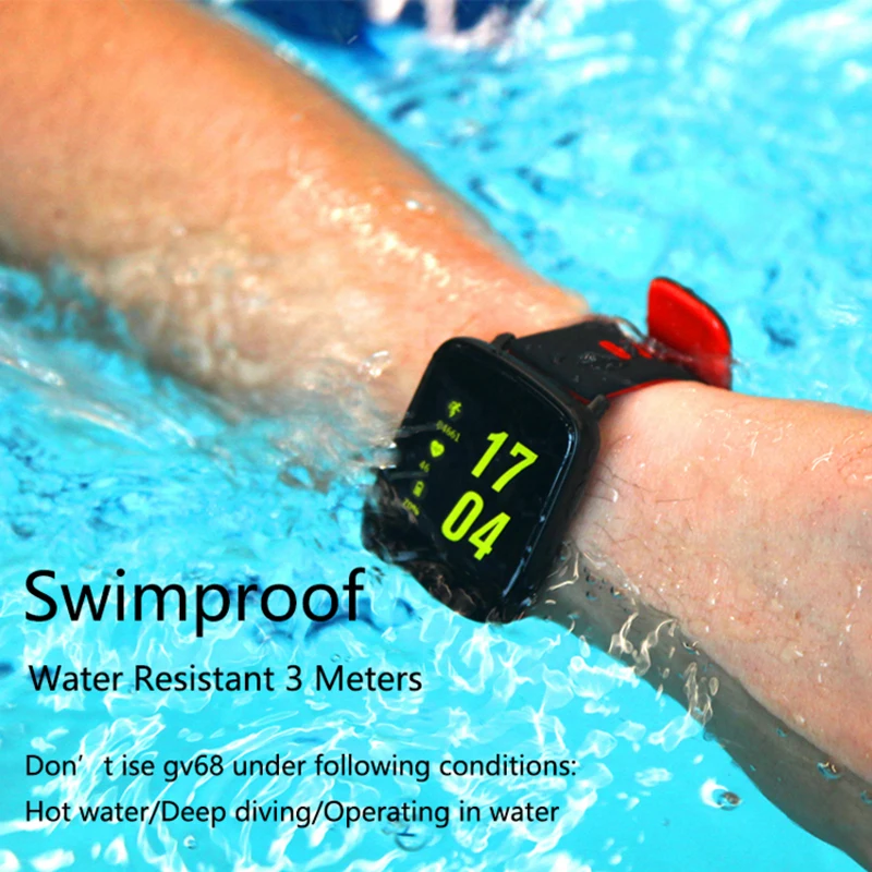 Aosman smart watch для женщин мужские спортивные шорты плавания Sportswatch GV68 IP68