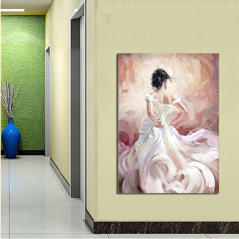 Современное сексуальное Белое платье ручной работы для танцоров с изображением