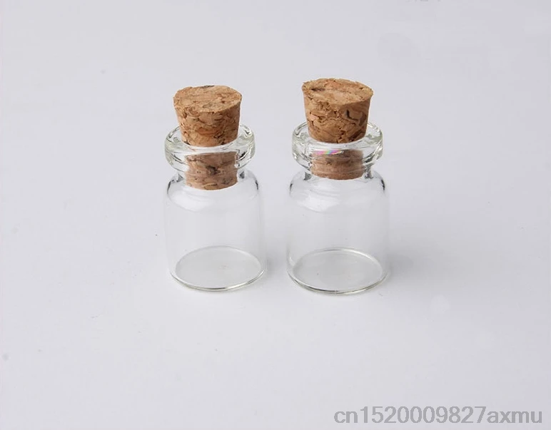1000 шт. 0 5 ml Mini стеклянная бутылка Желая бутылки Флаконы пустой образец баночки с