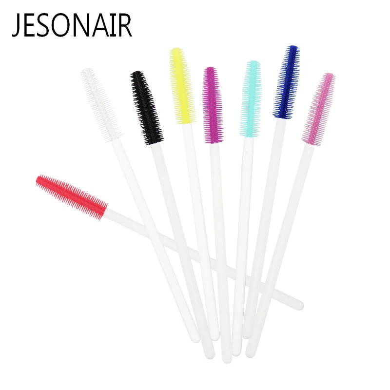 50 штук/упак. одноразовая кисть для наращивания ресниц силиконовая тушь палочка