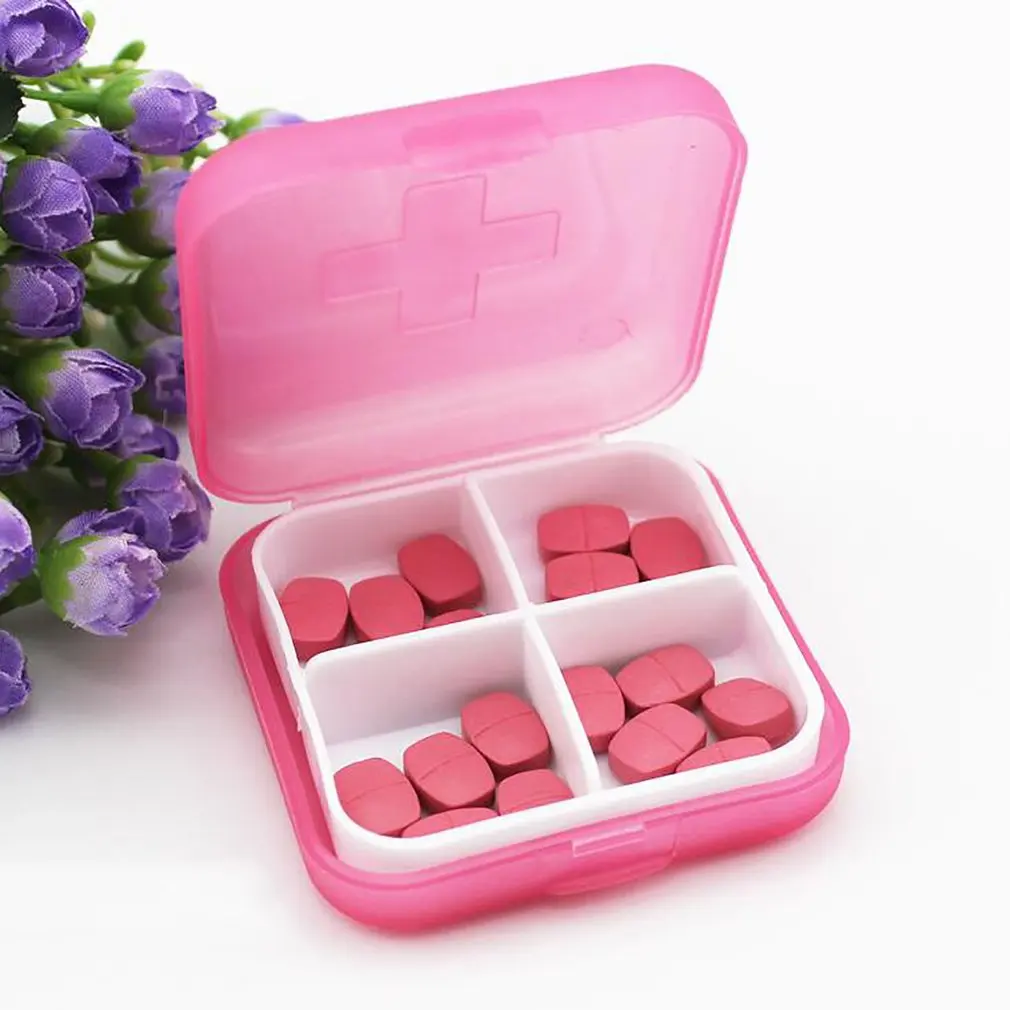 Многофункциональный ящик для таблеток с 4 Сетками переносной дорожный Чехол