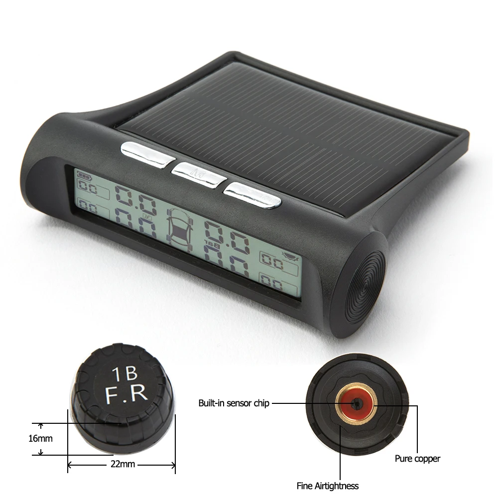 Hipppcron автомобильная система контроля давления в шинах TPMS подсветка цифровой