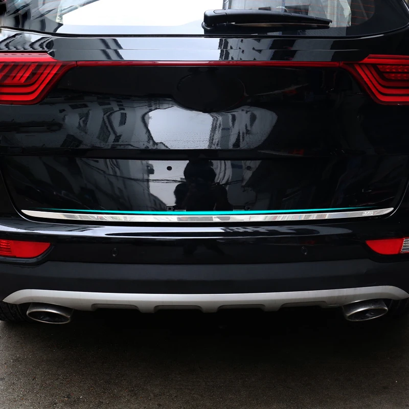 Хромированная Задняя Крышка багажника крышка дверца для Kia Sportage QL 2017 2020 отделка