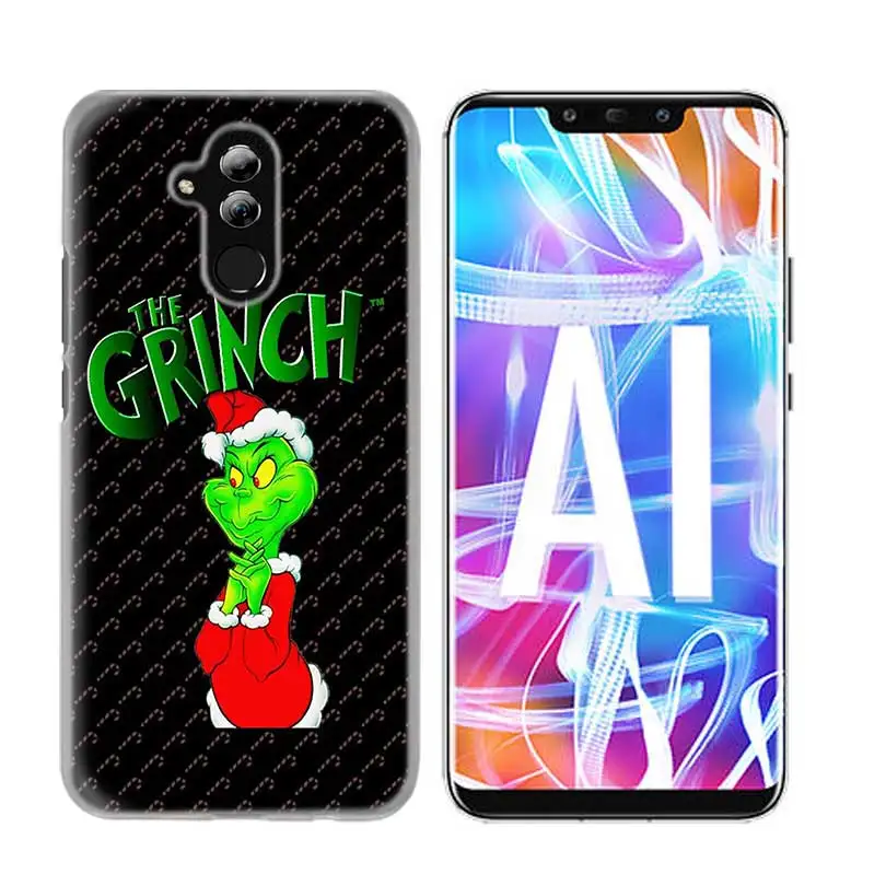 01 Чехол-накладка для huawei Honor P20 mate 20 10 P10 P9 P8 8X9 Lite P Smart+ Plus Nova 3i прозрачный зеленый Рождественский - Цвет: 01