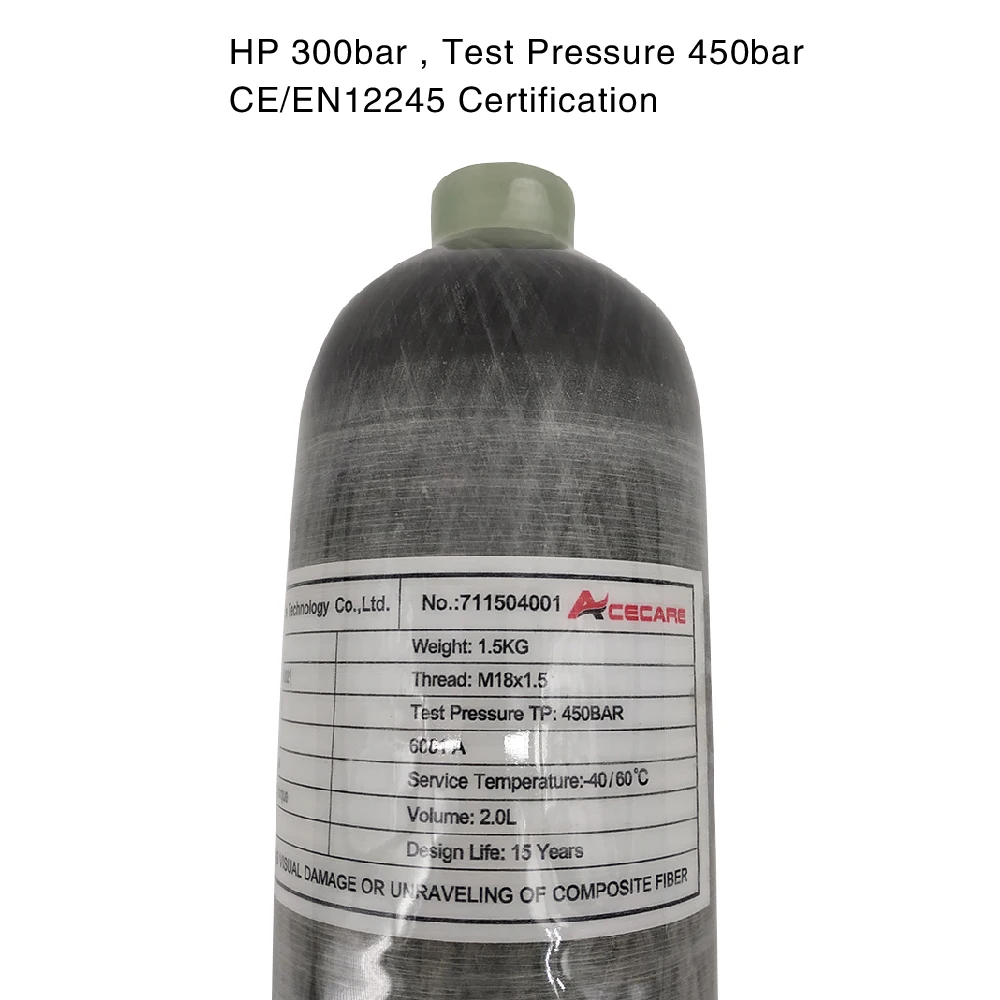 Bestellen AC102 Acecare 2L CE HPA Paintball 4500Psi CE Airsoft Luftgewehr Airforce Condor Luftgewehr PCP Zylinder Pellets Co2 Gun Carbon Faser