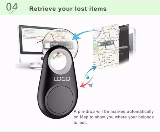 Мини анти-потеря активности трекер Смарт Bluetooth 4,0 gps устройство для слежения за ребенком сумка кошелек Домашние животные брелок для поиска ключей сигнализация