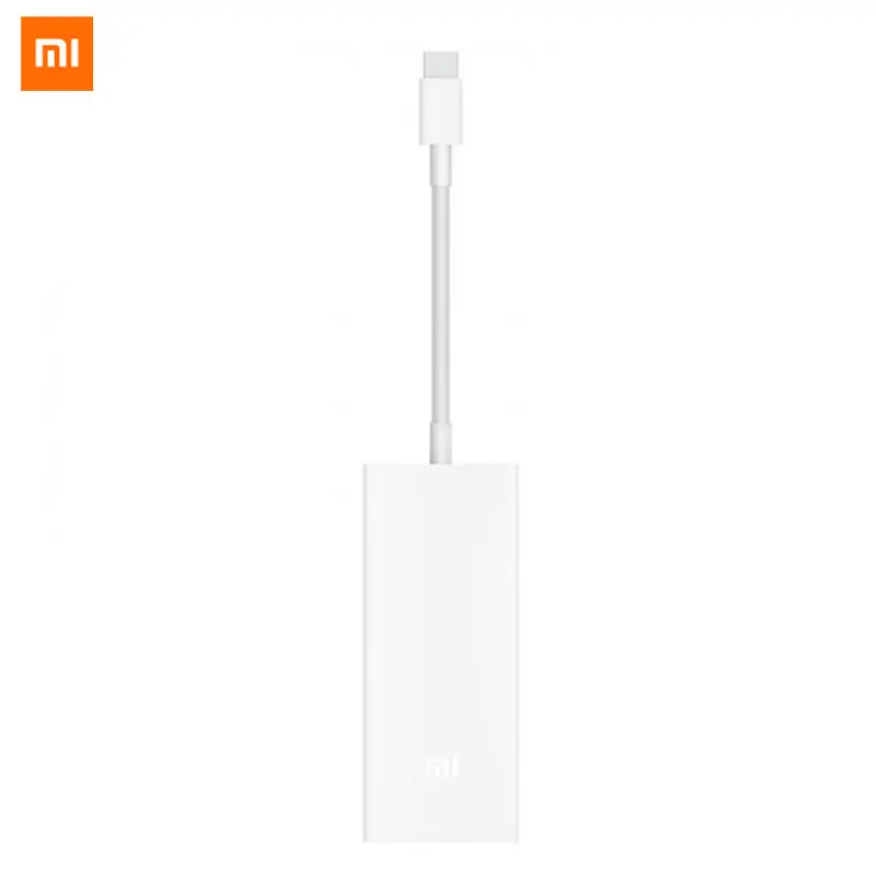Оригинальный Многофункциональный адаптер Xiaomi USB C Mini DisplayPort 4K HD Smart Charge для Macbook Mi