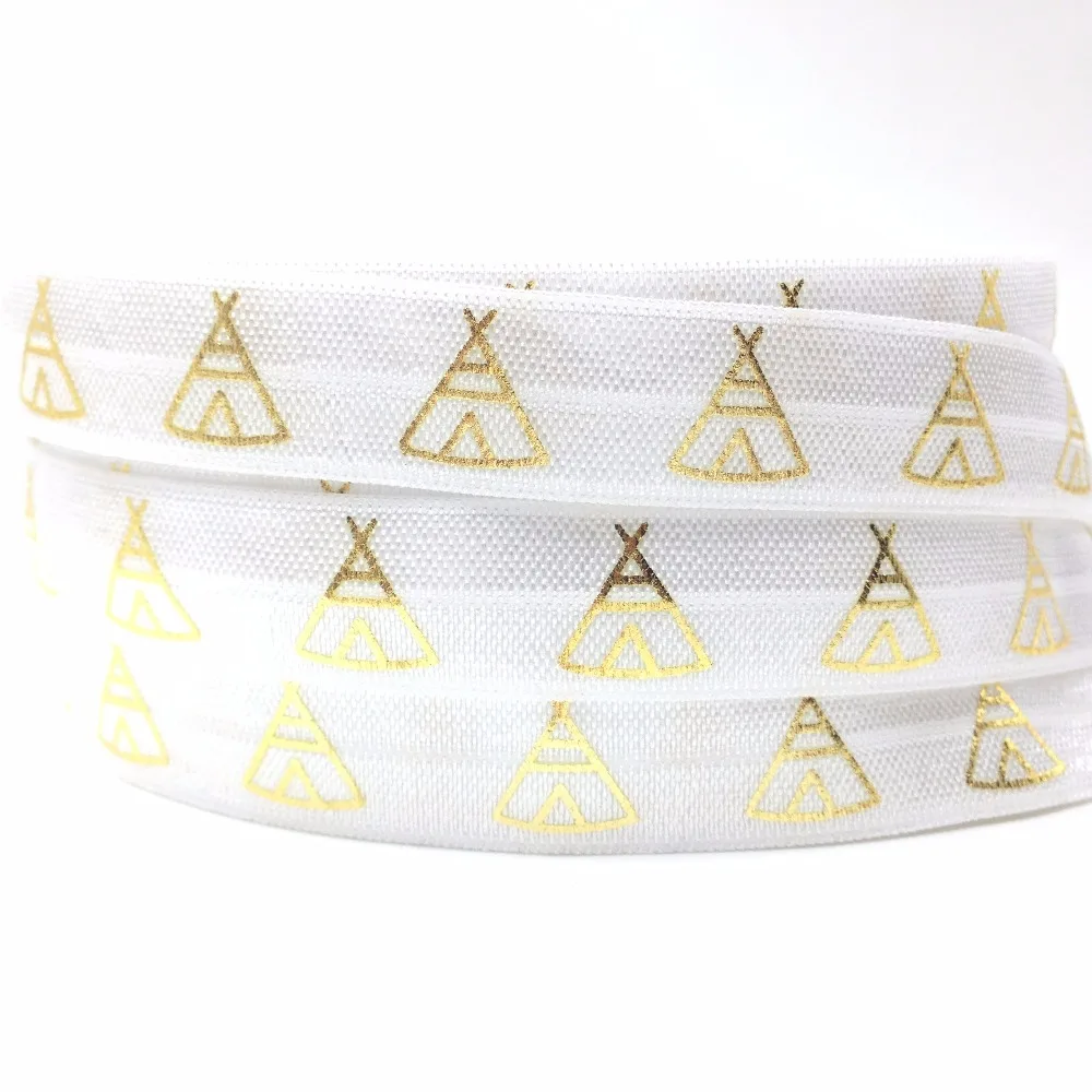 Хорошие продажи 5/8 вигвам с принтом белые со складками на голову эластичная