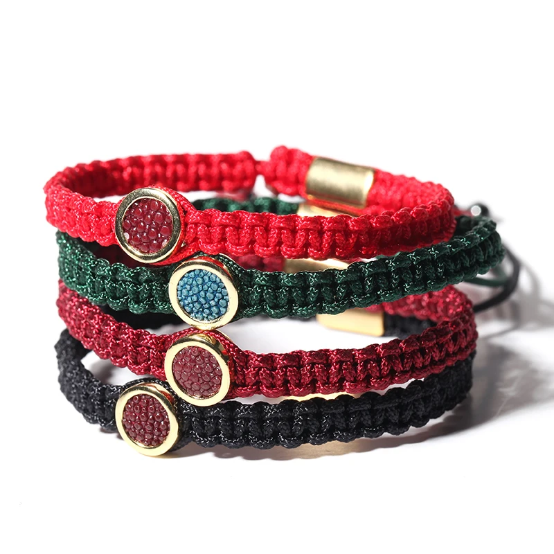 Mcllroy Charms bracelets &amp bangles men stingray leather Woven Couple bracelet Mens braided pulseira masculina Wholesale | Украшения и