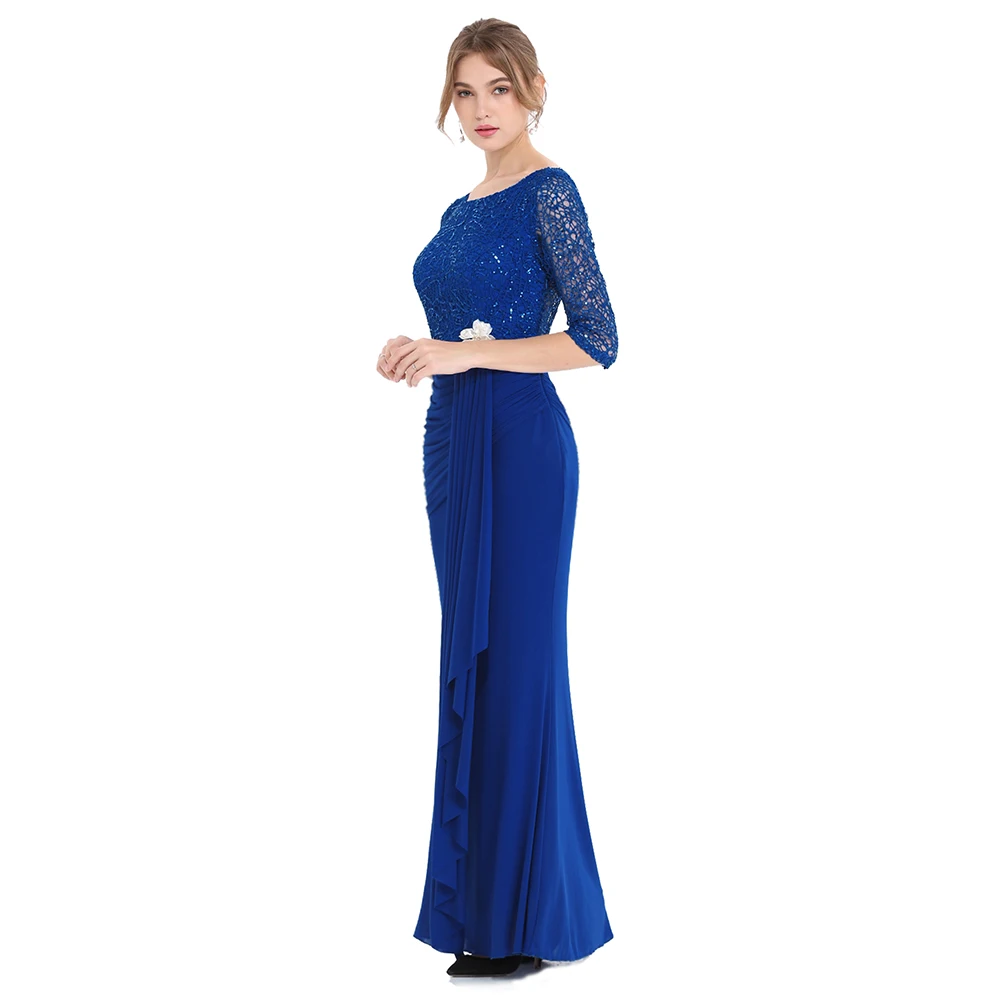 Женское прозрачное вечернее платье Angel fashions кружевное Плиссированное баска с