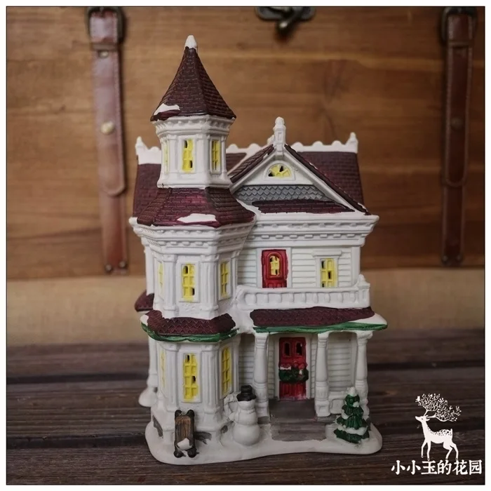 

European Villa Model Ceramic Ornaments Exquisite Handicrafts High Quality Fashion Creative Wedding Gift Home Decoration