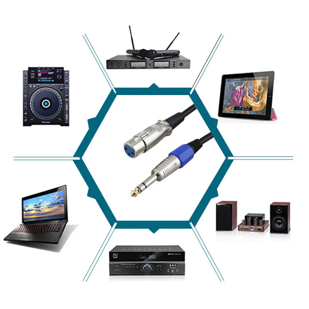 Новинка лидер продаж 1/2/3/5/10 м провод для микрофона шнур XLR Мама Джек 6 35/6 5 мм штекер