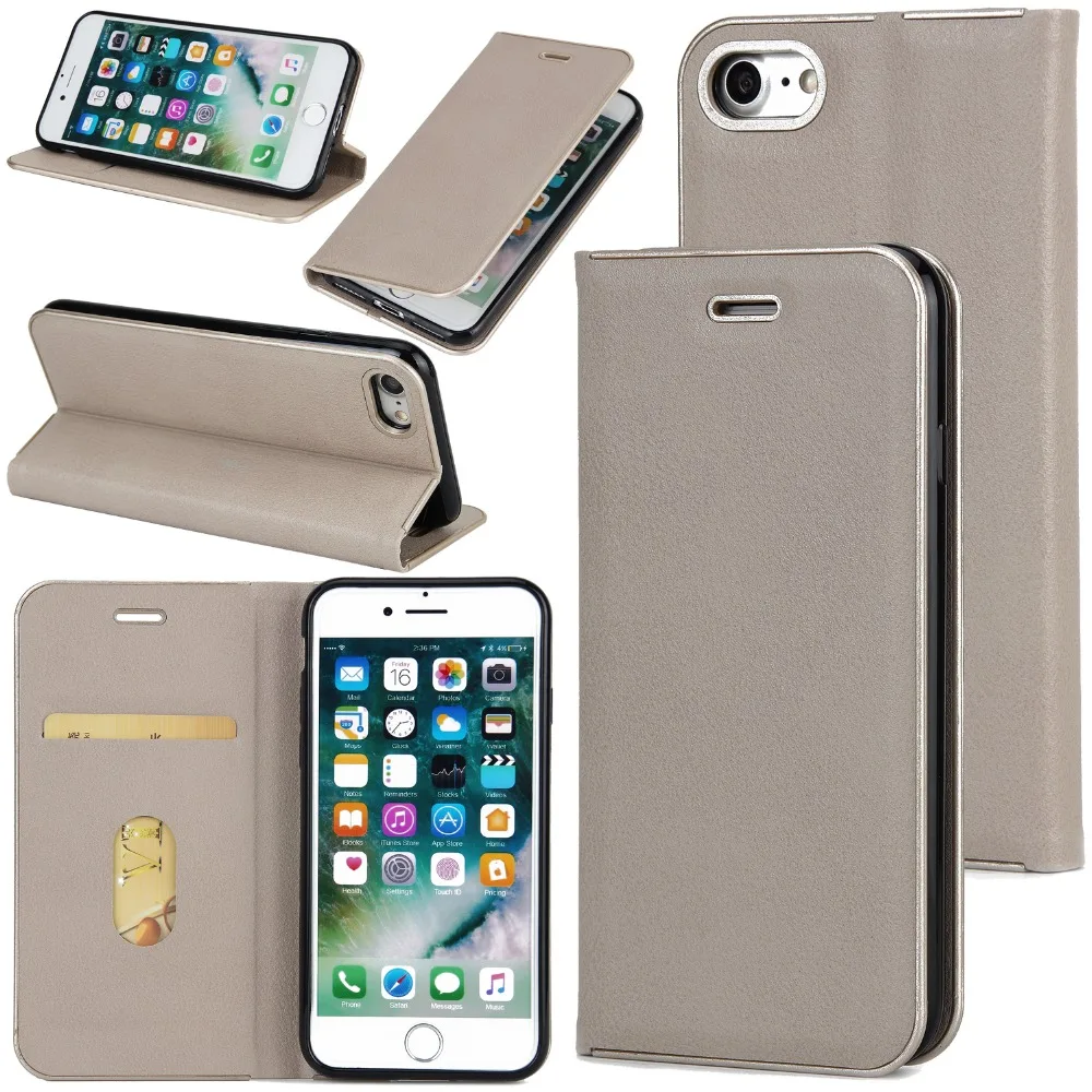 Leather Case For Apple iPhone 5 5s SE /6 6s Plus Wallet Credit Slot Stand Cover Luxury 7 Magnetic flip Holster |