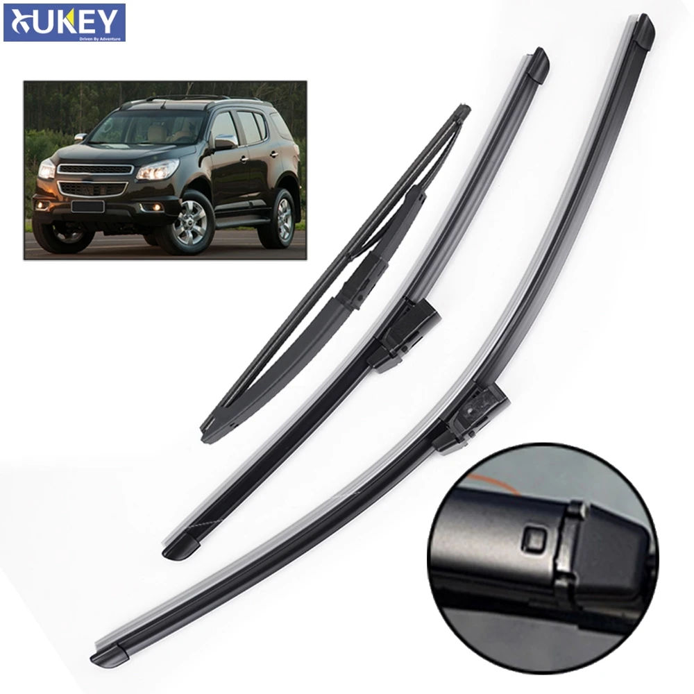Xukey 3 шт./компл. спереди и сзади стеклоочиститель лезвия для Chevrolet TrailBlazer RG 2013 2012 2" 18" 12"