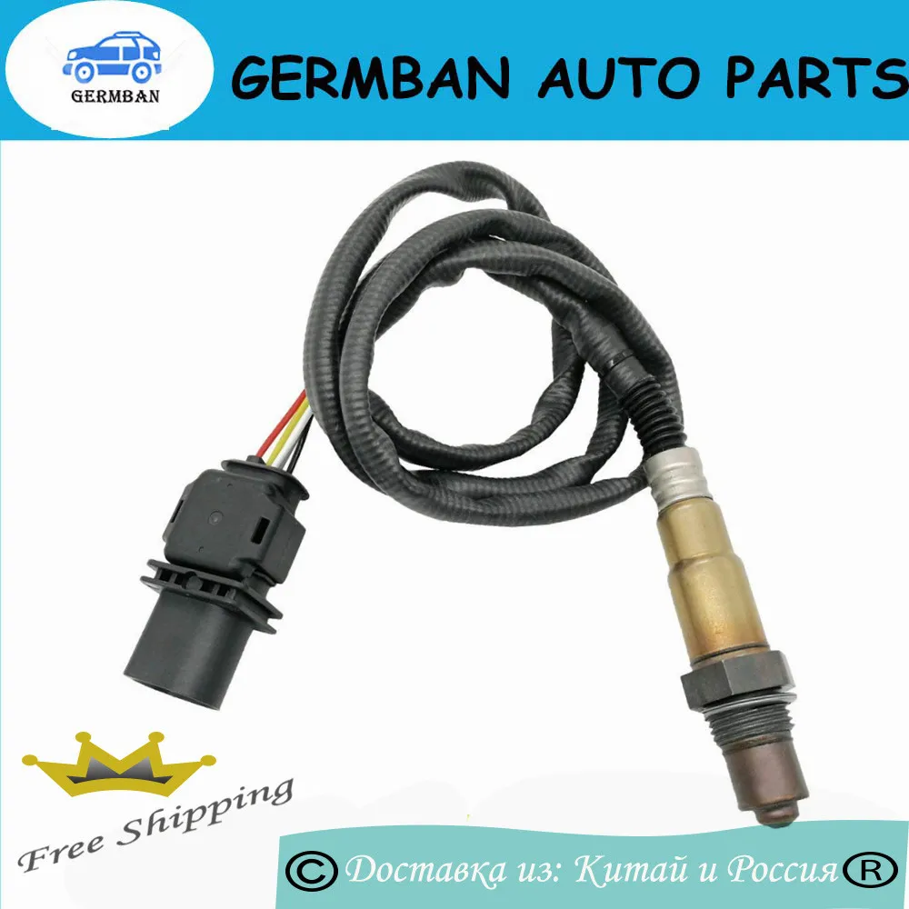 Изготовленный 0258017025 Lambda O2 Датчик кислорода выхлопных газов для V W Skoda Audi LSU 4,9 провод полоса OE#0 258 017 025 30-2004