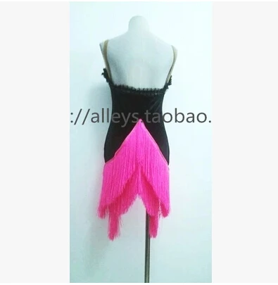 

Latin dance costume sexy deep V neck tassel latin dance dress for women latin dance competition costume dresses