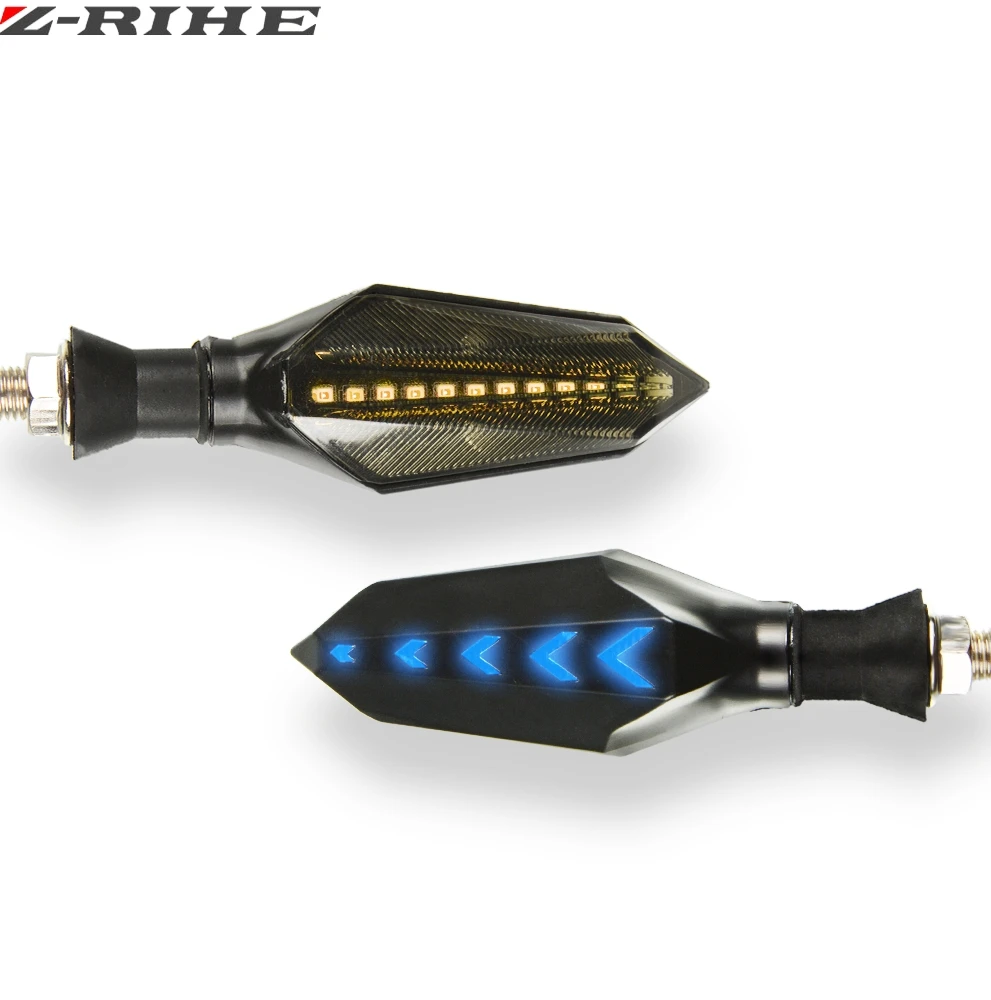 Универсальный светодиодный индикатор поворота для мотоцикла 2 шт. 12 В желтая