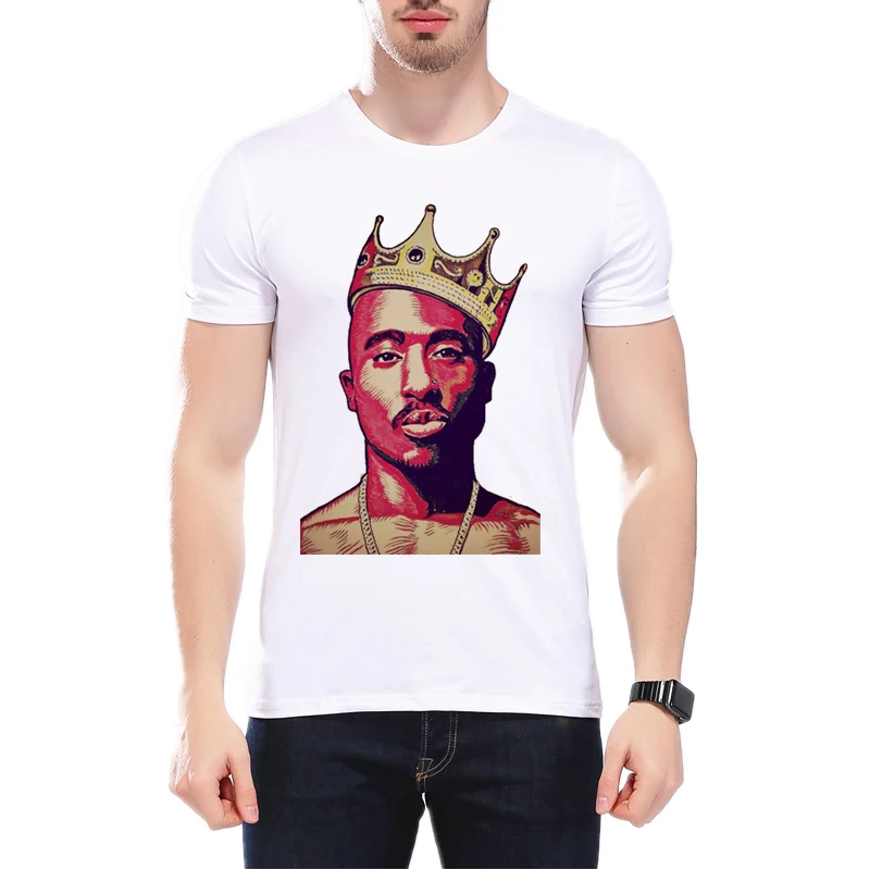 Tupac 2PAC Хип-хоп рэп рок Мужская Футболка Harajuku свитшоты с принтом короткий рукав