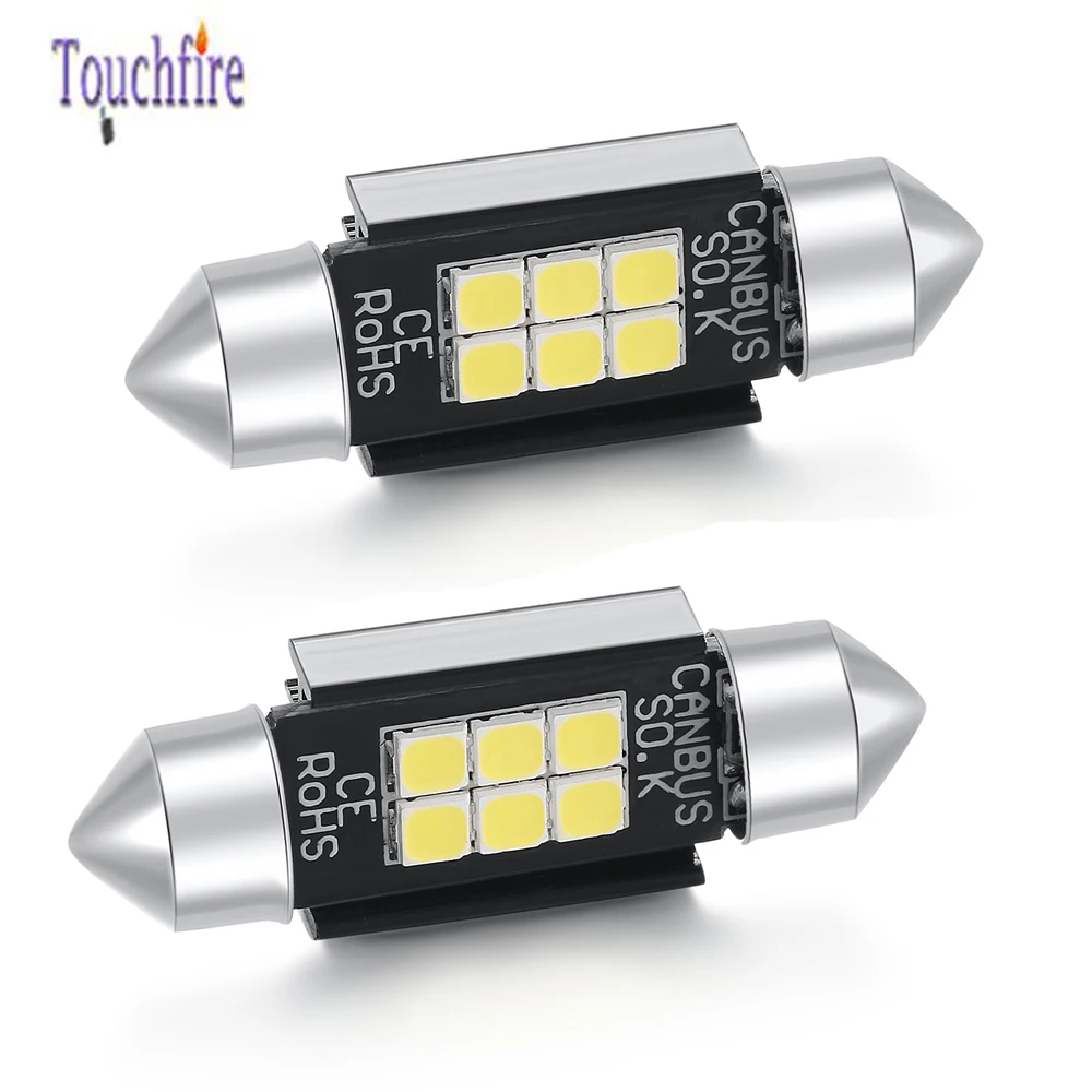 100 шт. C5W Festoon Canbus автомобильная лампа 3030SMD 8LED подсветка номерного знака