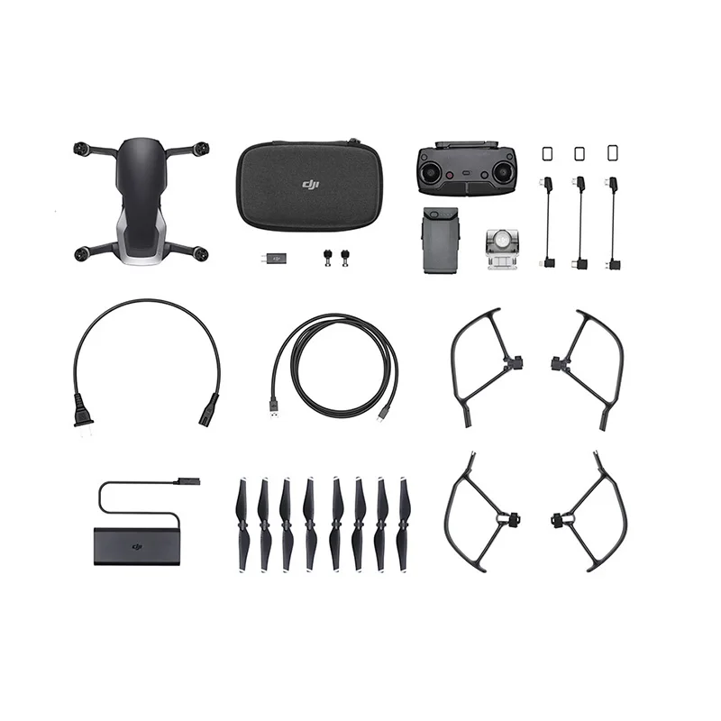 DJI Mavic Air/Mavic Air Fly More Combo 4K HD камера складной FPV мини-Дрон Профессиональный Квадрокоптер 21 мин Время полета 4 км пульт дистанционного управления - Цвет: Mavic Air Black