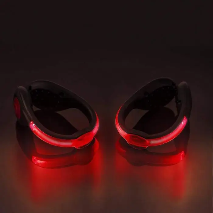 Новые спортивные кроссовки безопасности USB led обувь клип светящиеся светоотражающие не скользящие зажимы