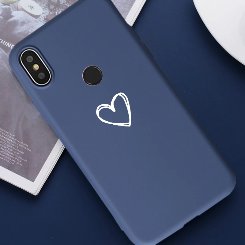Чехол для спортивной камеры Xiao mi Red mi Примечание 8 7 5 note 6 Pro 4X 8A 7A 6A 5A 4A S2 mi 9 se Honor 8 lite A1 A2 A3 5X 6X чехол ТПУ силикон Coque - Цвет: Love 13 blue case