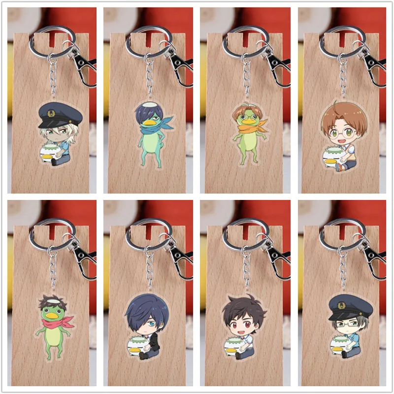 

10 шт./лот аниме SARAZANMAI акриловый брелок игрушка фигурка Кеппи сумка кулон двусторонний брелок подарки