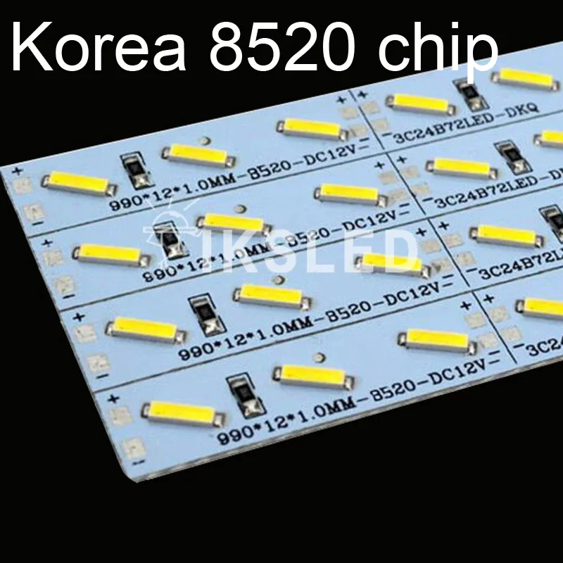 Плоский тонкий U высокий яркий DC 12 В 36 SMD Корея 2 чипы 18 Вт/м светодиодный 8520 LED