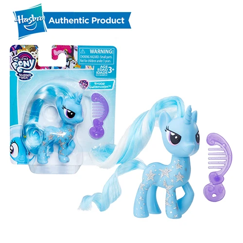 TRIXIE LULAMOON FurReal Friends, My Little Pony с рисунком из мультфильма «Мой Маленький Пони» друзей 3-дюймовая пленка маленькие пони всех цветов радуги; платье в серии «Lyra Heartstring редкость фигурка коллекционная игрушка - Цвет: TRIXIE LULAMOON