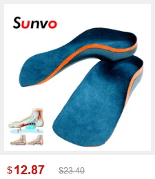 Sunvo, стелька из пены с эффектом памяти, дезодорант, уход за ногами, облегчение боли, подушечки на пятке, амортизирующие стельки для женщин и мужчин