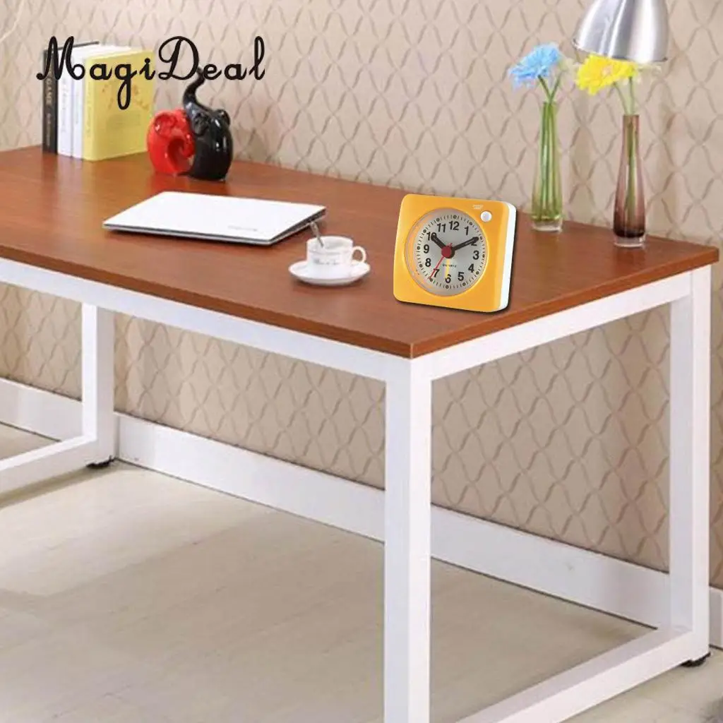 6 см маленькие часы восходящий звук с ночным светом просмотр тикающий Аналоговый