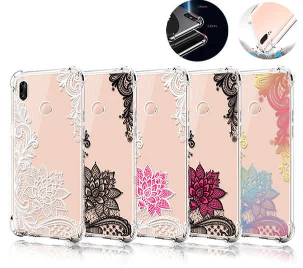 Чехлы с цветами для Huawei P30 P20 P40 Y9 P smart 2019 Honor 9X 8X Mate 20 30 Lite Nova 5 3 7 Pro 30S Plus X10 V30 Play 9A