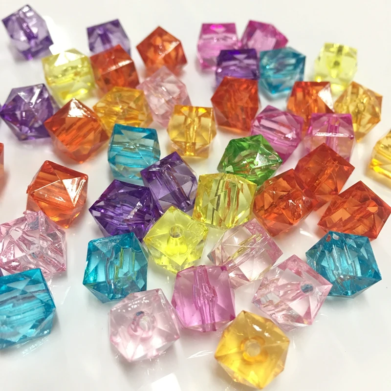 Прозрачные цветные Квадратные бусины Meideheng высшего качества кристальная