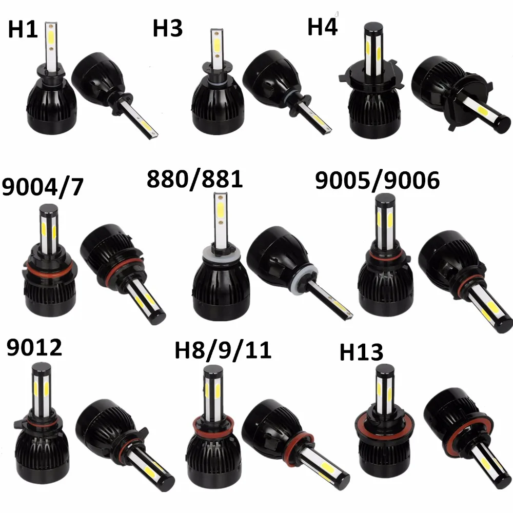 Автомобильная светодиодная фара YHKOMS лампы H4 H8 H11 9005 9006 H1 H3 9004 9007 5202 880 H13
