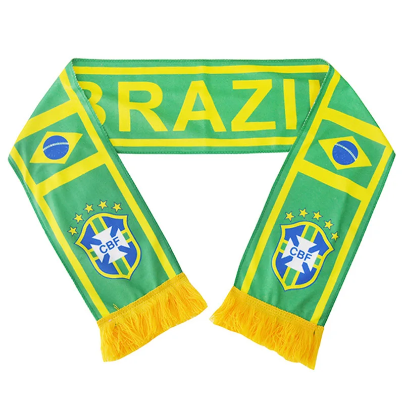 

World Cup Brazil football nation Fans Cotton Scarf