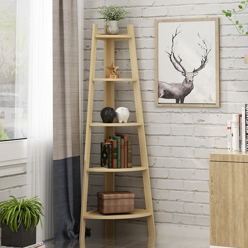 Книжные шкафы Louis Fashion из массива дерева многоэтажная треугольная Подставка для