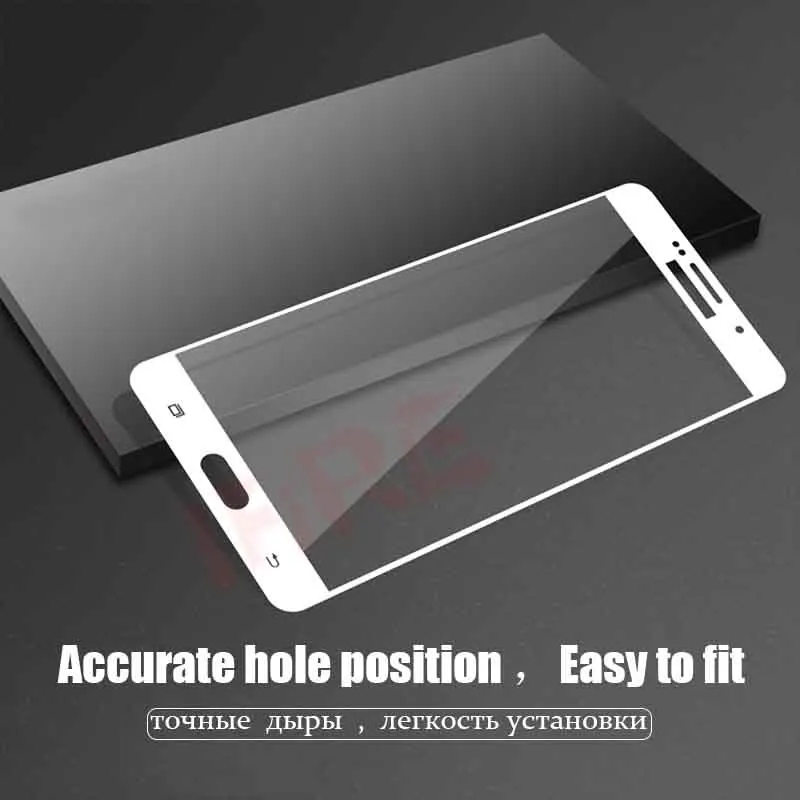 Полное покрытие закаленное стекло для Samsung Galaxy A3 A5 A7 2017 2016 A8 Plus 2018 Защита экрана J3 J5