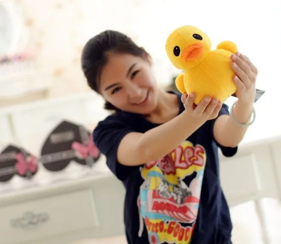 

Мультяшная желтая утка около 20 см, плюшевая игрушка, мягкая игрушка, подарок на день рождения h575