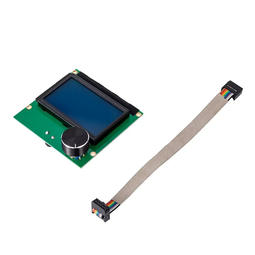 1 шт./лот контроллер 3D-принтера с ЖК-дисплеем + адаптер для RAMPS 4 Reprap Mendel Creality 3D