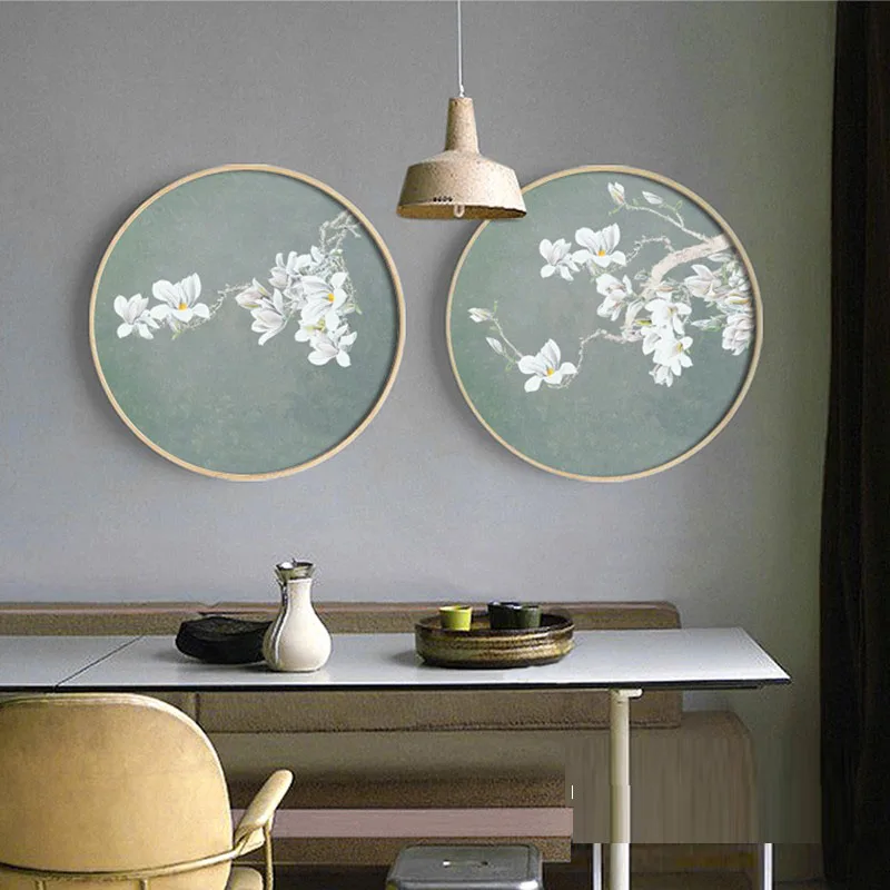 EECAMAIL Modern Chinese Style Living Room Diamond Painting Magnolia Flowers Restaurant Embroidery Porch Study Home Decor | Дом и сад