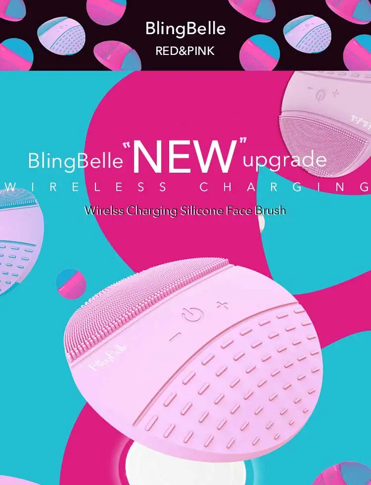 BlingBelle силиконовая электрическая щетка для лица грязная кисточка для чистки пор силиконовая кисть для лица косметологическая для ухода за кожей лица Инструменты