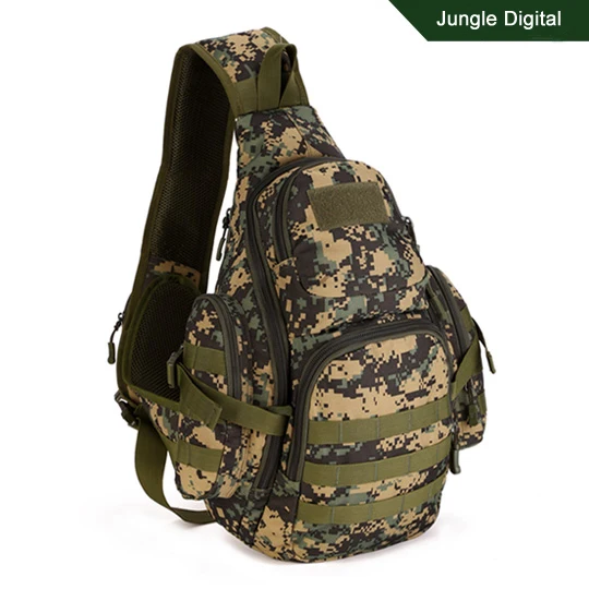 Jungle Digital Полевой тактический рюкзак для спорта на открытом воздухе, сумка на одно плечо для ноутбука, Мужская большая дорожная сумка, военный рюкзак для выживания - Цвет: Jungle Digital
