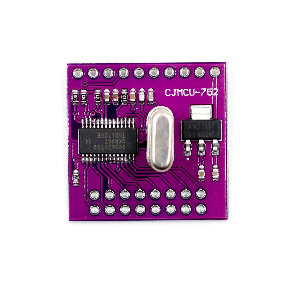 1pcs CJMCU-752 SC16IS752 I2C/SPI bus interface to dual channel UART conversion module | Электронные компоненты и